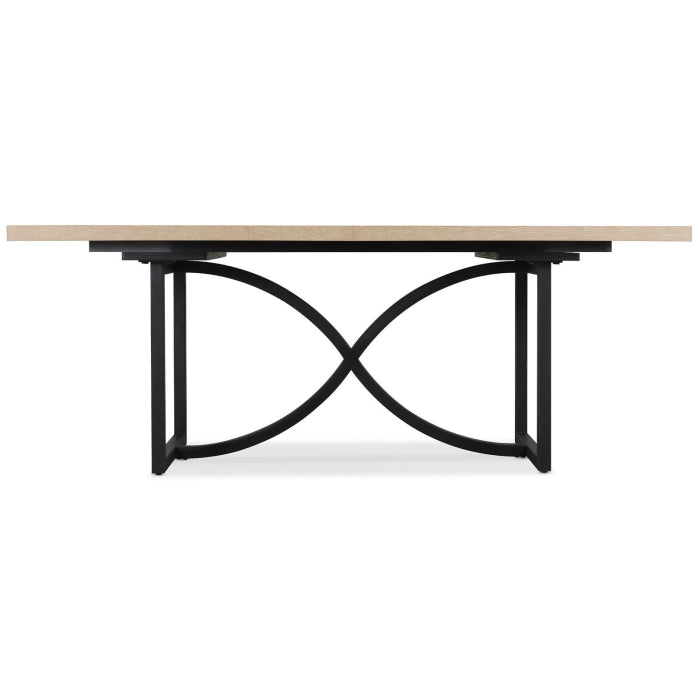 Hooker Furniture Tranquillity Rectangle utdragbart matbord med metall bas 180-260cm — Hooker Furnishings