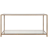 Upton Console Table in Antique Brass - Keiichi