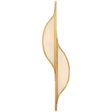 Avant Vägglampa Large – Antique-Burnished Brass with Frosted Glass