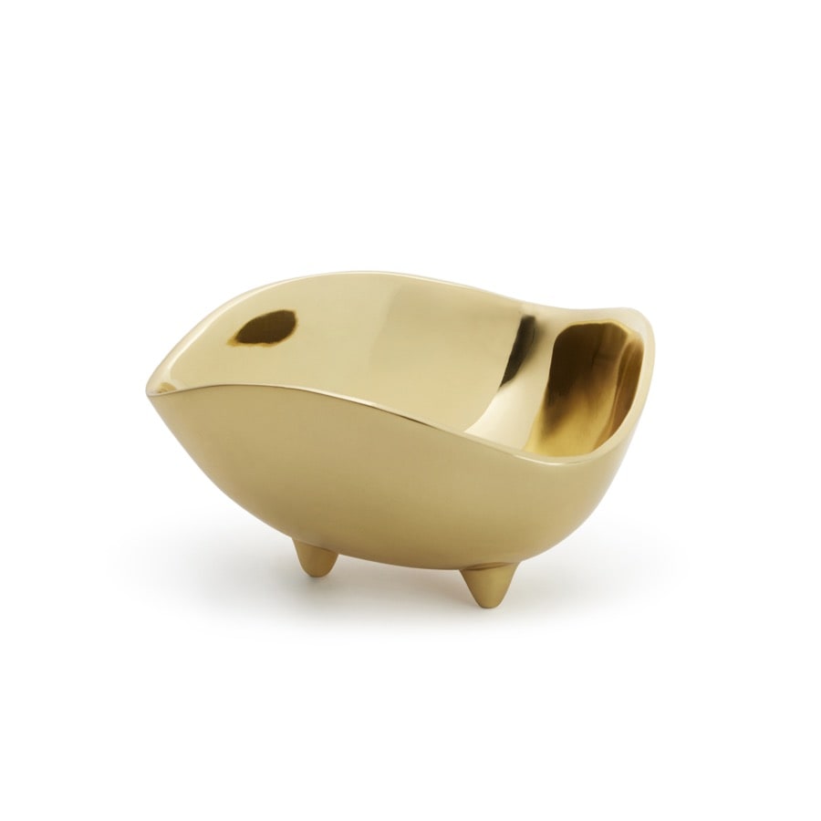 Aerin Serveringsskål Triangular Gold Small