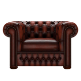 Classic Chesterfield Fåtölj Antique Chestnut