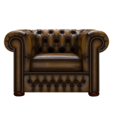 Classic Chesterfield Fåtölj Antique Gold