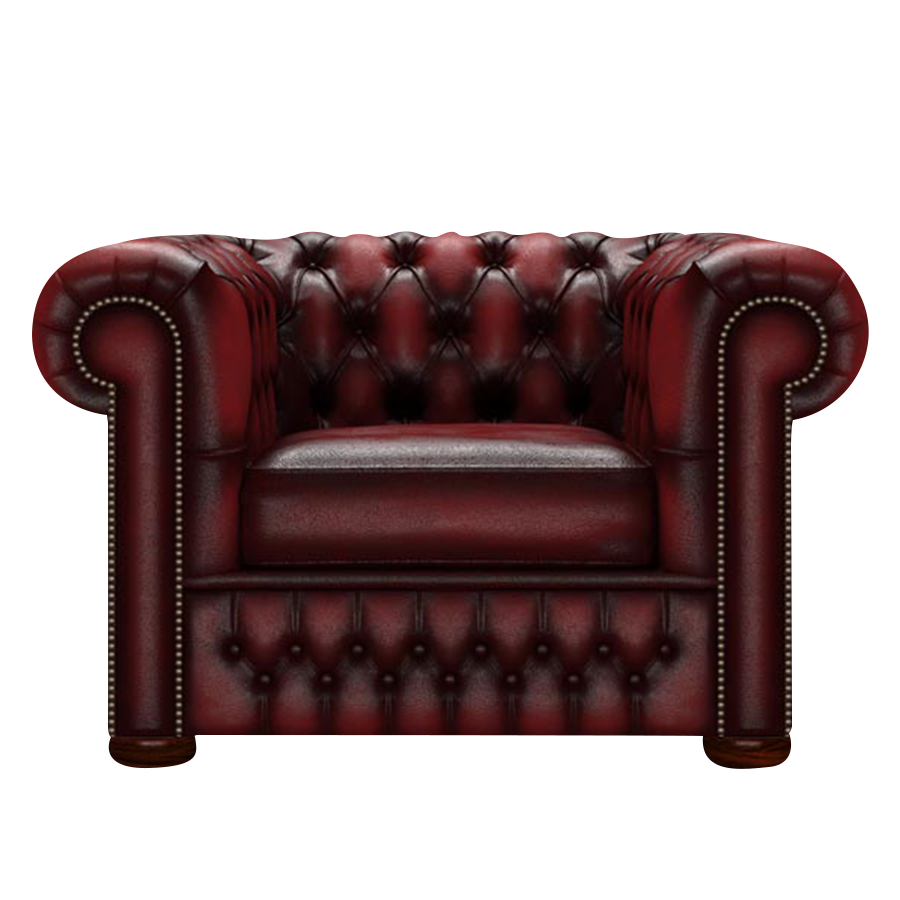 Classic Chesterfield Fåtölj Antique Red