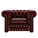 Classic Chesterfield Fåtölj Antique Red