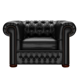 Classic Chesterfield Fåtölj Birch Black