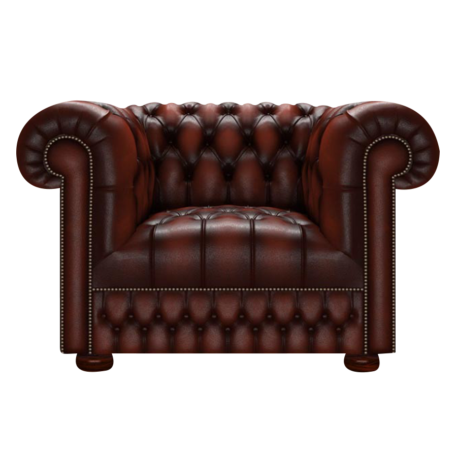 Cromwell Chesterfield Fåtölj Antique Chestnut