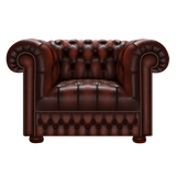 Cromwell Chesterfield Fåtölj Antique Chestnut