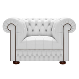 Cromwell Chesterfield Fåtölj Birch White