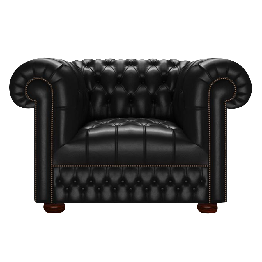 Cromwell Chesterfield Fåtölj Old English Black