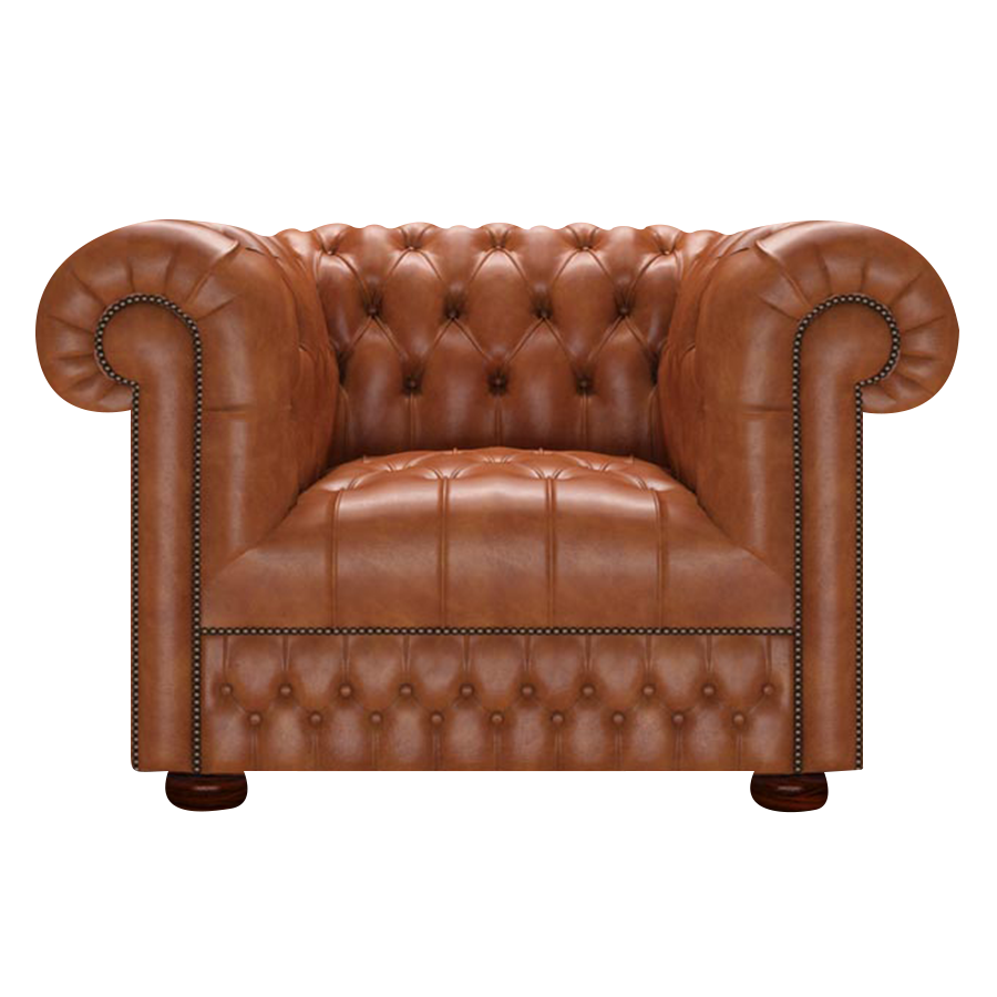 Cromwell Chesterfield Fåtölj Old English Bruciato