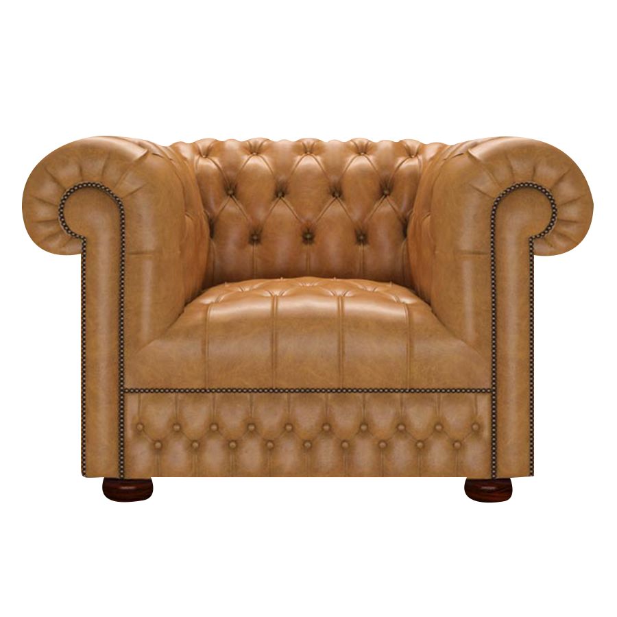 Cromwell Chesterfield Fåtölj Old English Buckskin