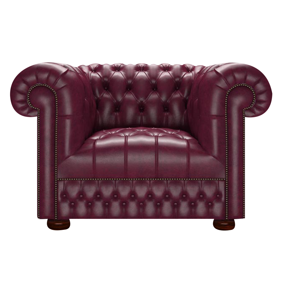 Cromwell Chesterfield Fåtölj Old English Burgundy