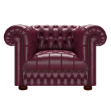 Cromwell Chesterfield Fåtölj Old English Burgundy