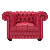 Cromwell Chesterfield Fåtölj Shelly Flame Red