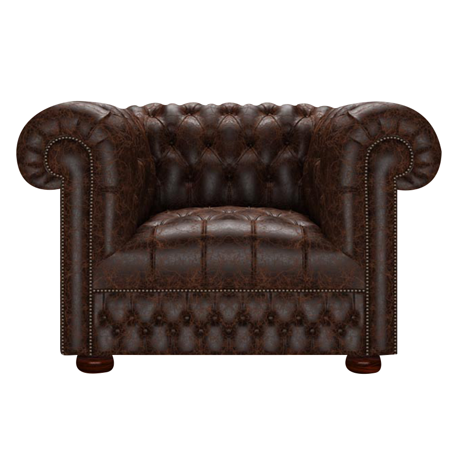 Cromwell Chesterfield Fåtölj Tudor Mahogany