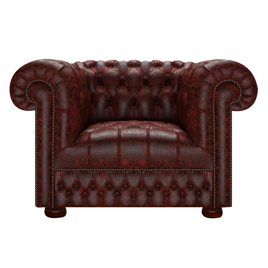 Cromwell Chesterfield Fåtölj Tudor Oxblood