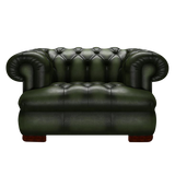 Drake Chesterfield Fåtölj Antique Green