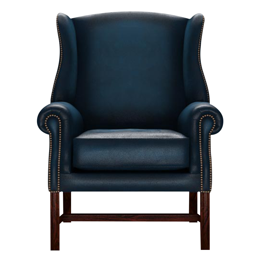 Drummond Chesterfield Fåtölj Antique Blue