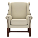 Drummond Chesterfield Fåtölj Birch Ivory