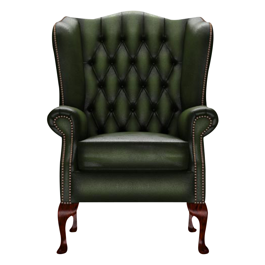 Gladstone Chesterfield Fåtölj Antique Green