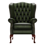 Gladstone Chesterfield Fåtölj Antique Green