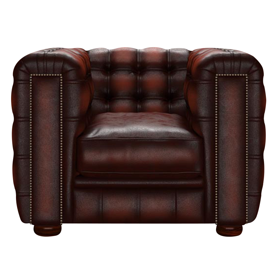 Kingsley Chesterfield Fåtölj Antique Chestnut