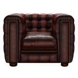 Kingsley Chesterfield Fåtölj Antique Chestnut