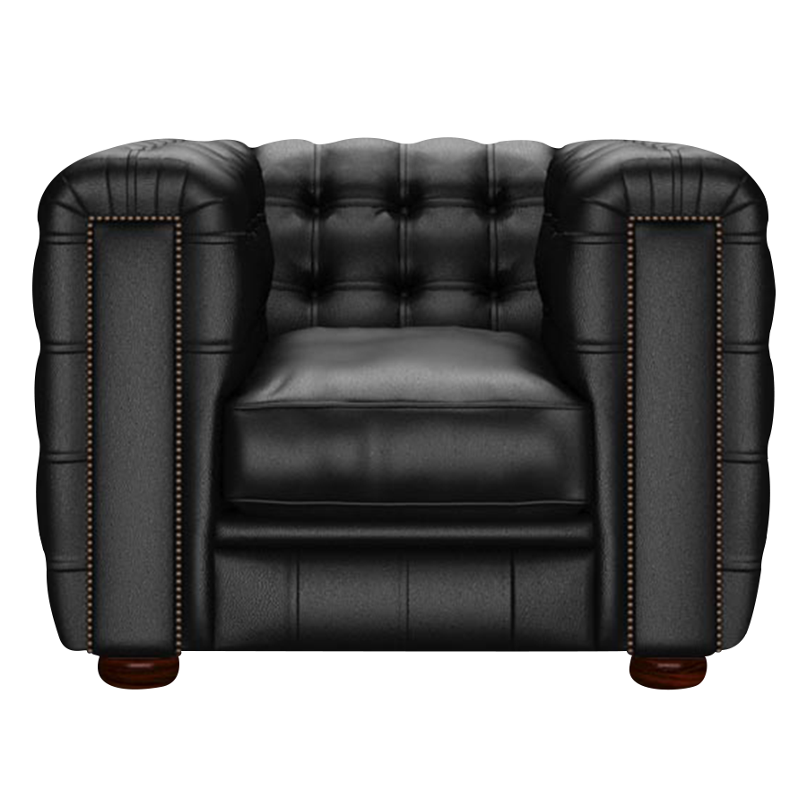 Kingsley Chesterfield Fåtölj Birch Black