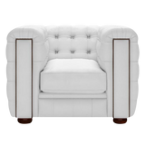 Kingsley Chesterfield Fåtölj Birch White
