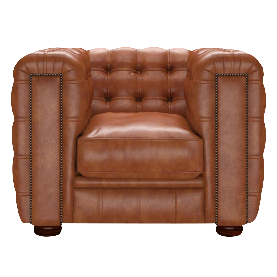 Kingsley Chesterfield Fåtölj Old English Bruciato