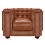 Kingsley Chesterfield Fåtölj Old English Bruciato