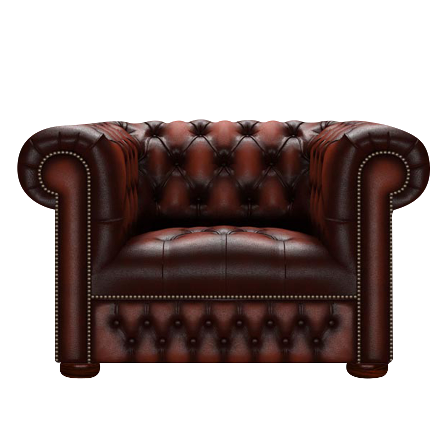 Linwood Chesterfield Fåtölj Antique Chestnut