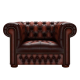 Linwood Chesterfield Fåtölj Antique Chestnut