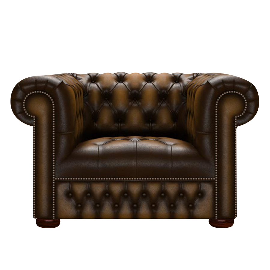 Linwood Chesterfield Fåtölj Antique Gold