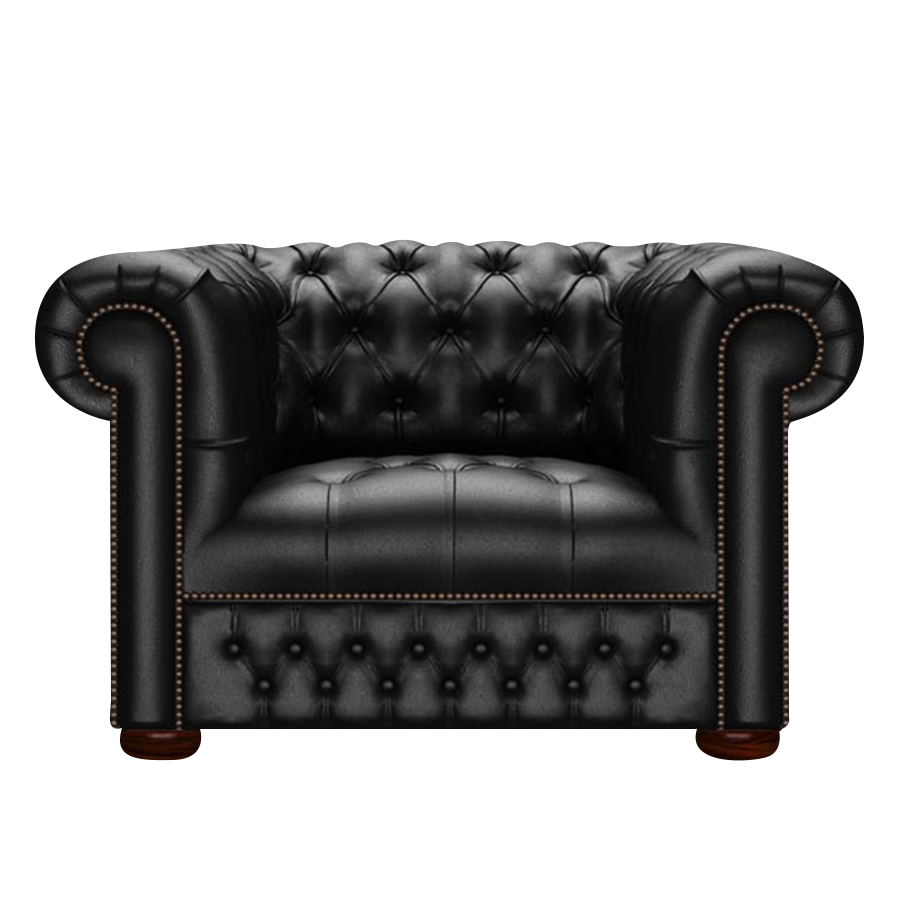 Linwood Chesterfield Fåtölj Birch Black