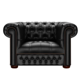 Linwood Chesterfield Fåtölj Birch Black