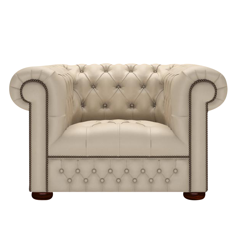Linwood Chesterfield Fåtölj Birch Blush Beige