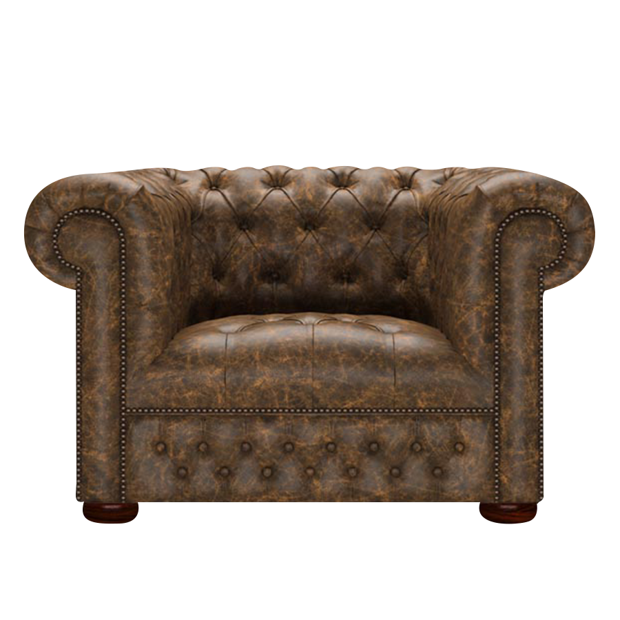 Linwood Chesterfield Fåtölj Etna Brandy
