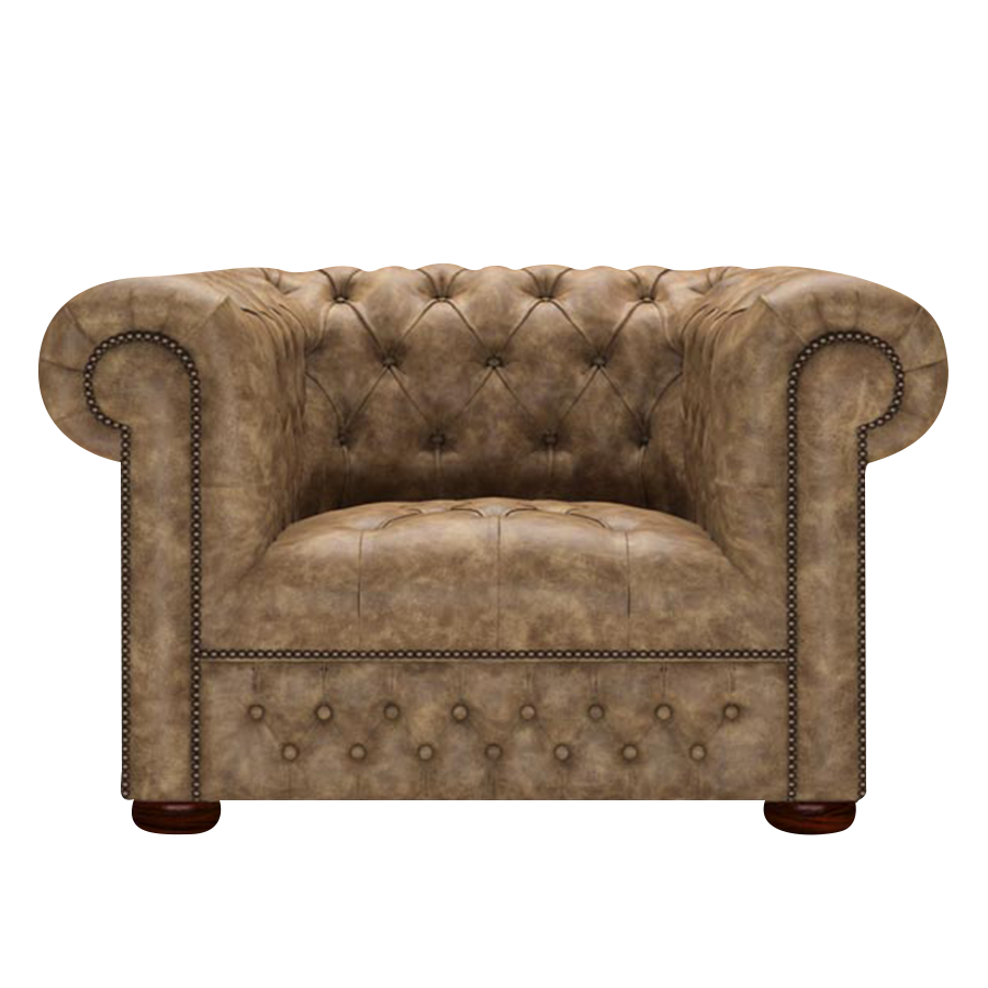Linwood Chesterfield Fåtölj Etna Camel