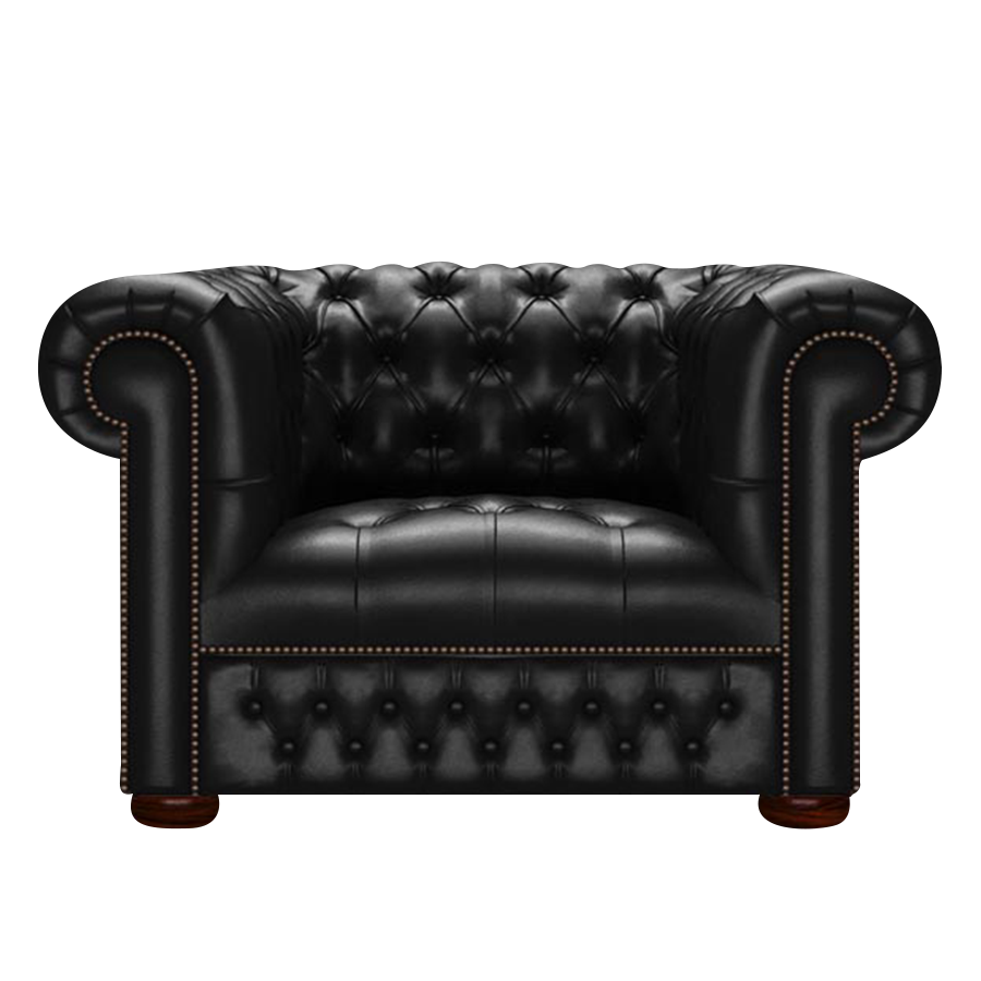 Linwood Chesterfield Fåtölj Old English Black