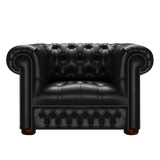 Linwood Chesterfield Fåtölj Old English Black