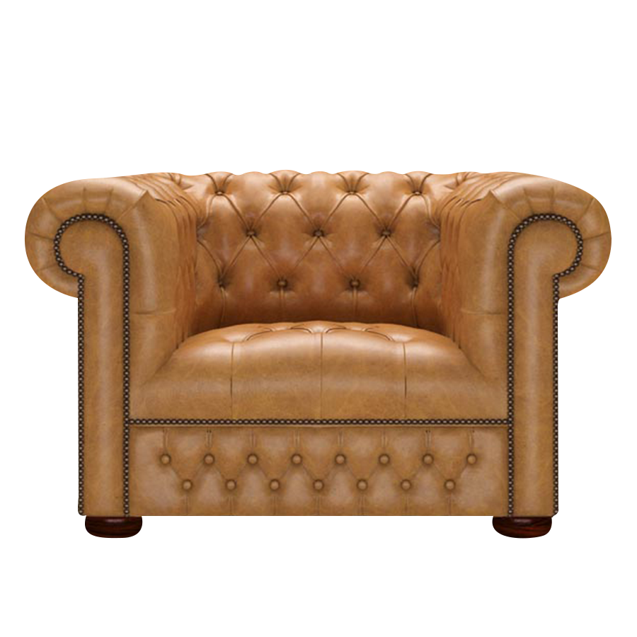 Linwood Chesterfield Fåtölj Old English Buckskin