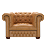 Linwood Chesterfield Fåtölj Old English Buckskin
