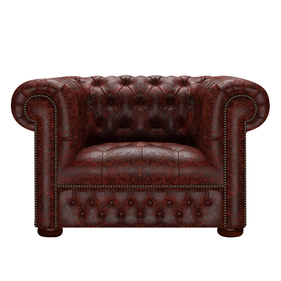 Linwood Chesterfield Fåtölj Tudor Oxblood