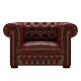 Linwood Chesterfield Fåtölj Tudor Oxblood