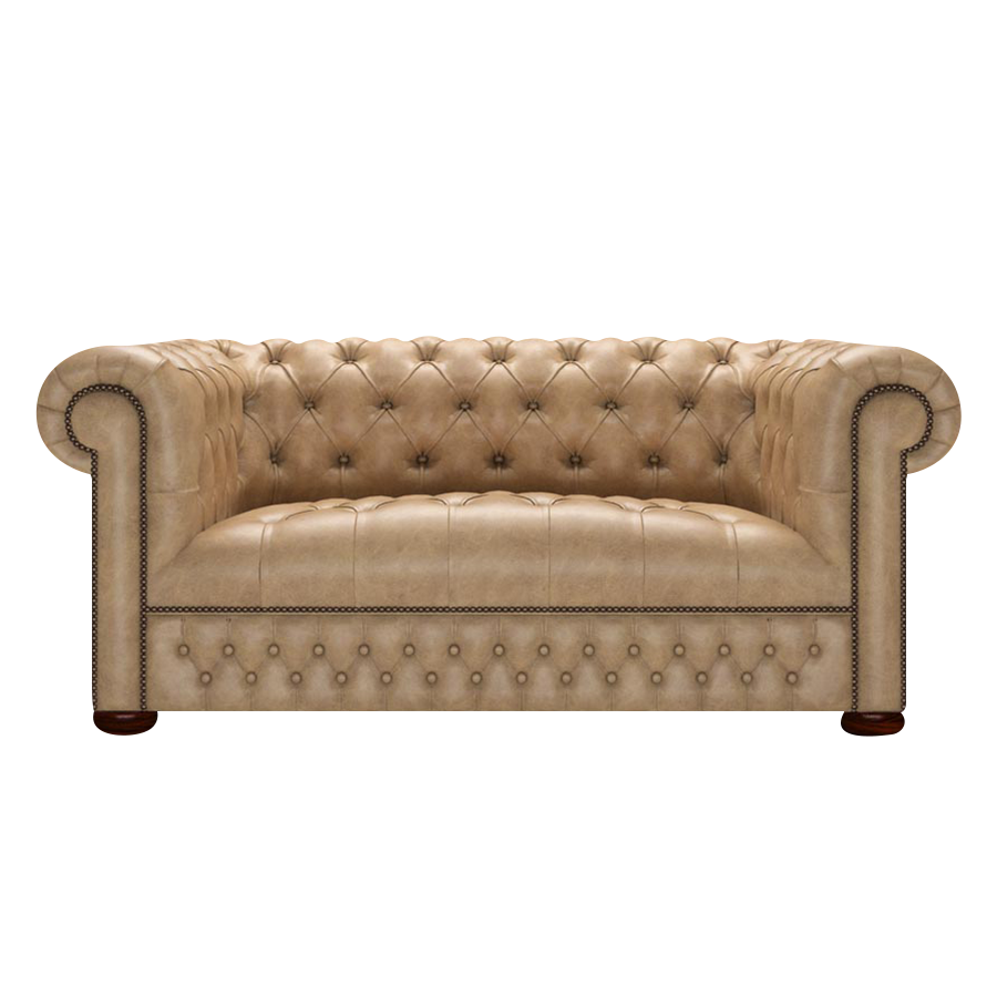 Linwood 2 Sits Chesterfield Soffa Old English Parchment