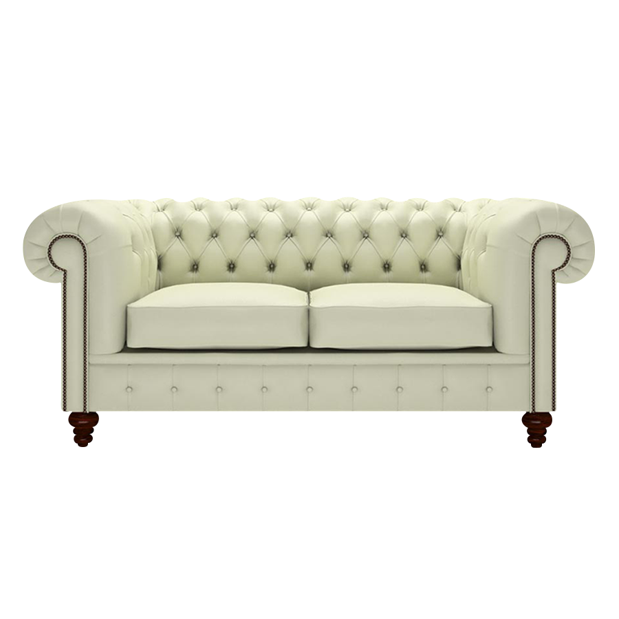 Raleigh 2 Sits Chesterfield Soffa Birch Cream