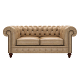 Raleigh 2 Sits Chesterfield Soffa Old English Parchment