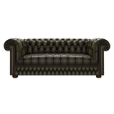 Cromwell 3 Sits Chesterfield Soffa Antique Olive