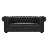Cromwell 3 Sits Chesterfield Soffa Etna Black